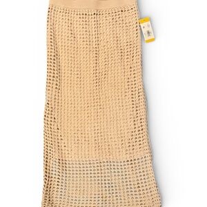 NWT Women's Medium Steve Madden Tan Knit Skirt